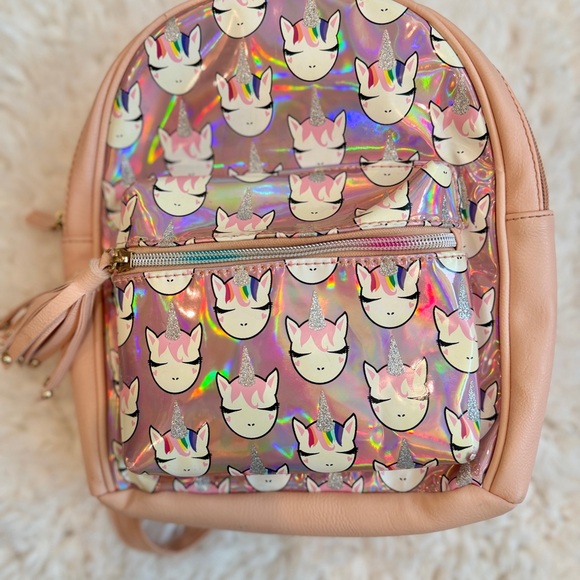 Shimmering Unicorn Kids Backpack - Picture 2 of 9